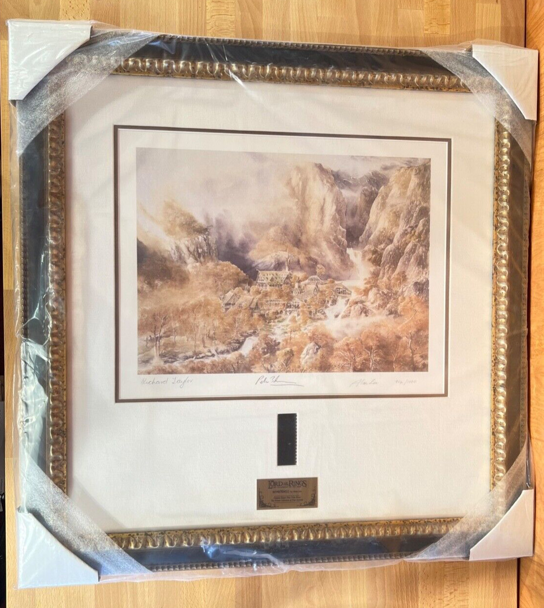 Sideshow WETA SIGNED Peter Jackson Alan Lee Rivendell GICLEE Lord of the Rings Sideshow WETA SIGNED Peter Jackson Alan Lee Rivendell GICLEE Lord of the Rings