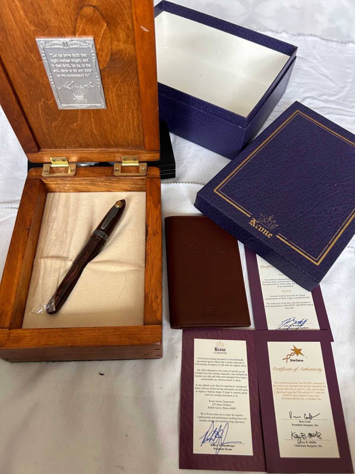 Krone Abraham Lincoln Limited Edition of  1008 Pieces, 18K M Nib-Rare