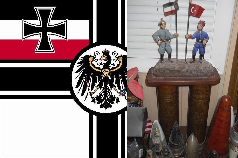 OTTOMAN/GERMAN FIELD MARSHALL TRENCH ART  WW1  , UNIQUE 2