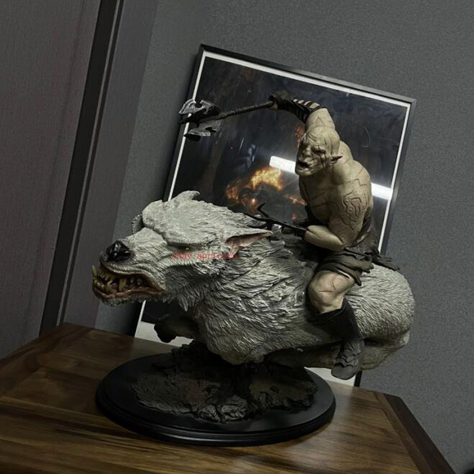 WETA The Lord of the Rings Azog Wolf Rider 1/6 Statue Figure Model Collectible