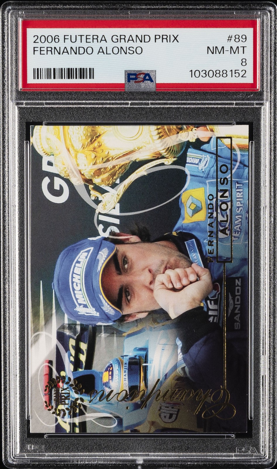 2006 FUTERA GRAND PRIX #89 FERNANDO ALONSO PSA 8 2006 FUTERA GRAND PRIX #89 FERNANDO ALONSO PSA 8