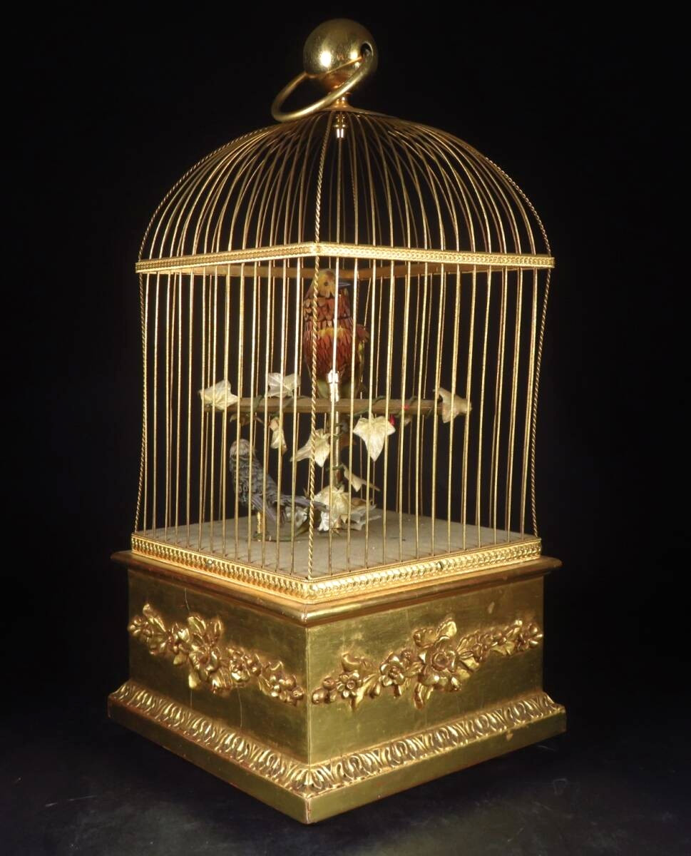 REUGE Singing Bird Cage Music Box Swiss Vintage Automaton Switzerland Junk item