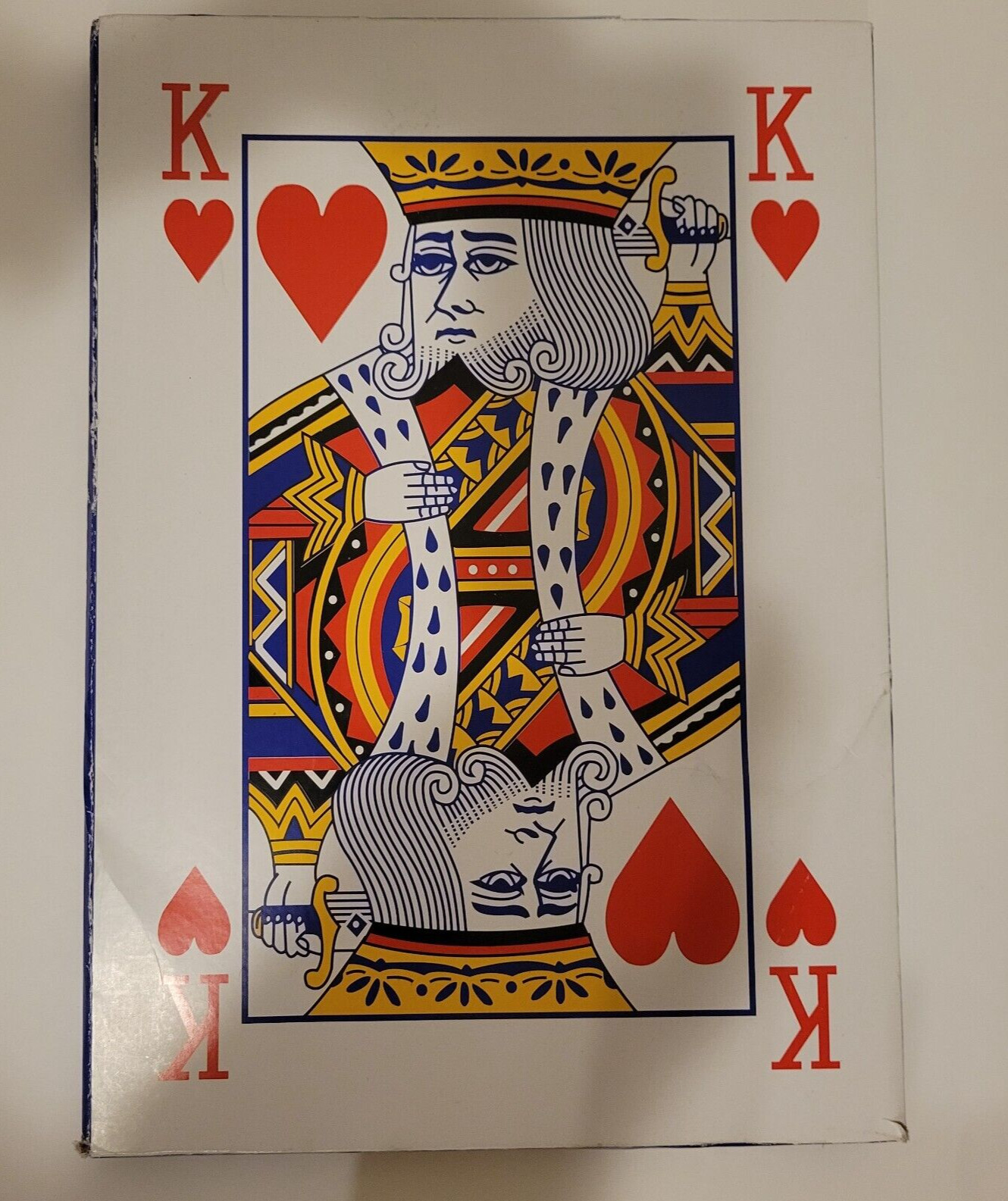 King Size Playing Cards - 10.5x14.75 Full Deck, Multicolor, Huge Poker Index