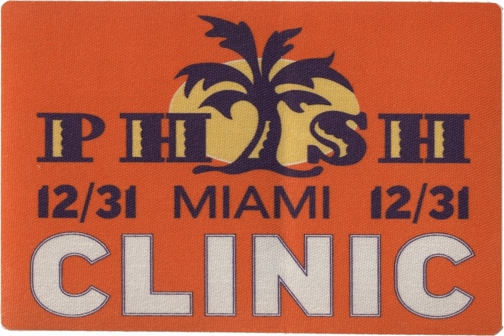 Phish 2003 concert tour 12/31 New Year's Eve in Miami The Clinic Backstage Pass