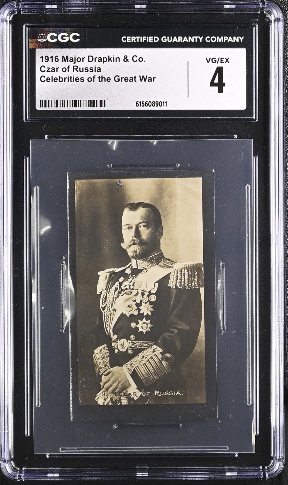 1916 Major Drapkin Celebrities of the Great War Tobacco Czar Nicholas II Russia
