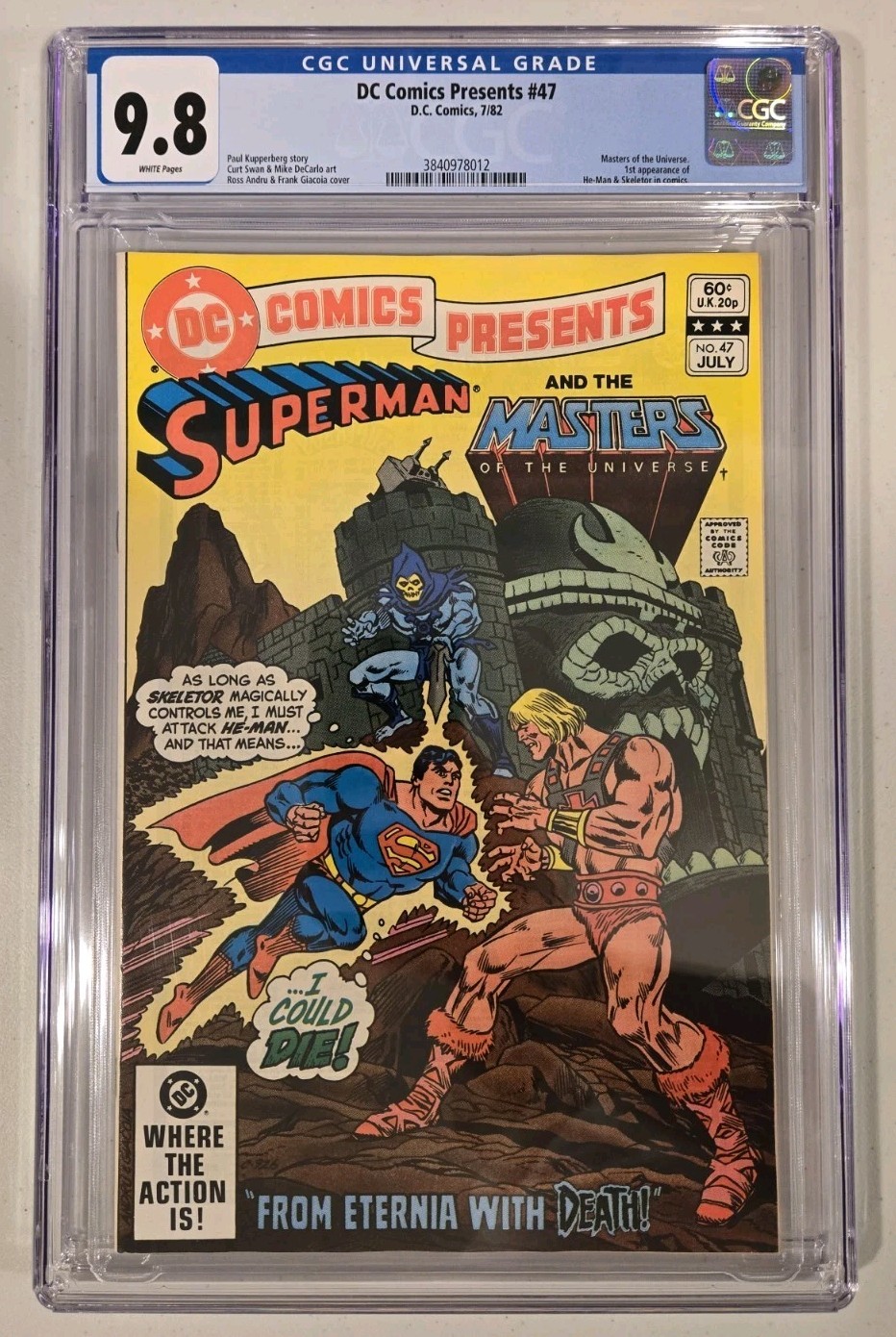 DC COMICS PRESENTS #47 (1982) CGC 9.8 WP *1ST APP OF HE-MAN & SKELETOR*