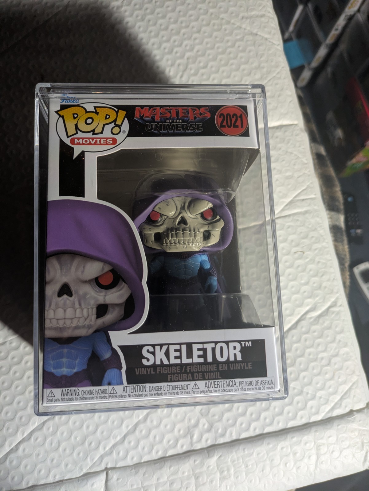Skeletor (Live Action) (2021) Funko Pop With Hard Case Pop Protector Skeletor (Live Action) (2021) Funko Pop With Hard Case Pop Protector
