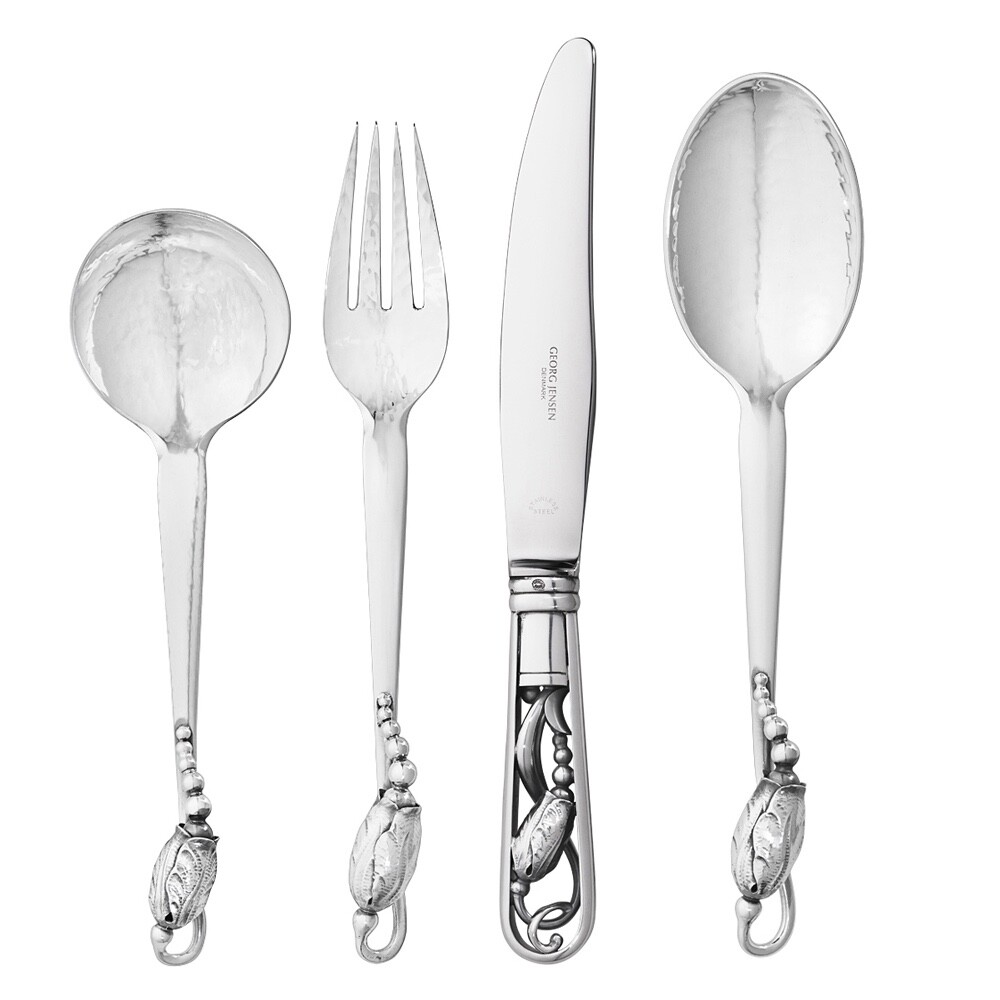 Georg Jensen Complete Flatware Set 6 pers./ 66 pcs. - Blossom/ Magnolia - NEW Georg Jensen Complete Flatware Set 6 pers./ 66 pcs. - Blossom/ Magnolia - NEW