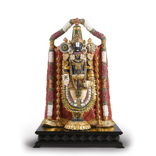 Lladro Lord Venkateswara Balaji High Porcelain Sculpture - Limited Edition