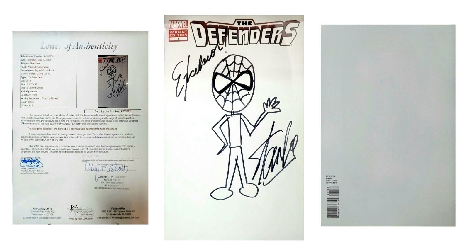 💥SPIDER-MAN STAN LEE HAND SIGNED SKETCH AND INSCRIBED EXCELSIOR JSA CERTIFIED💥 💥SPIDER-MAN STAN LEE HAND SIGNED SKETCH AND INSCRIBED EXCELSIOR JSA CERTIFIED💥