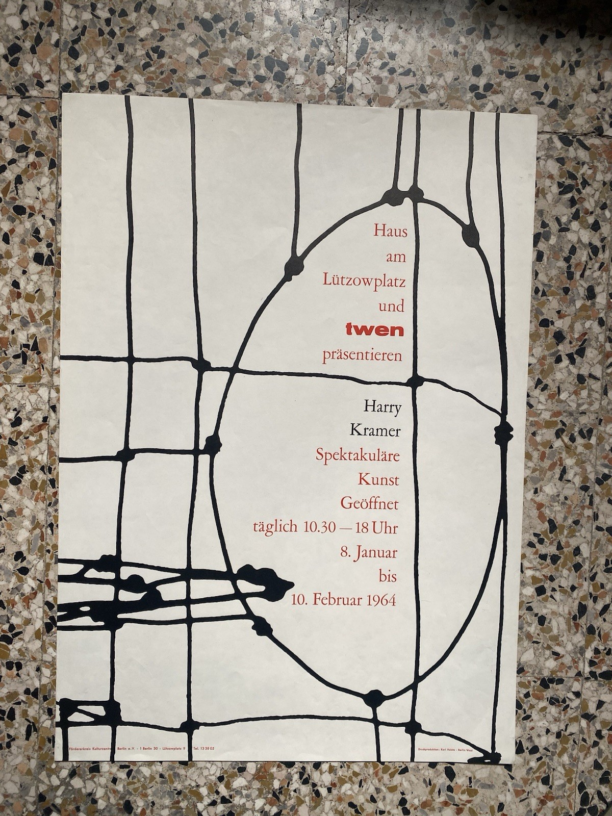 Kramer Henry Manifesto / Poster 60 x 42 cm. Berlin Fordererkreis Kulturz. 1964 Kramer Henry Manifesto / Poster 60 x 42 cm. Berlin Fordererkreis Kulturz. 1964