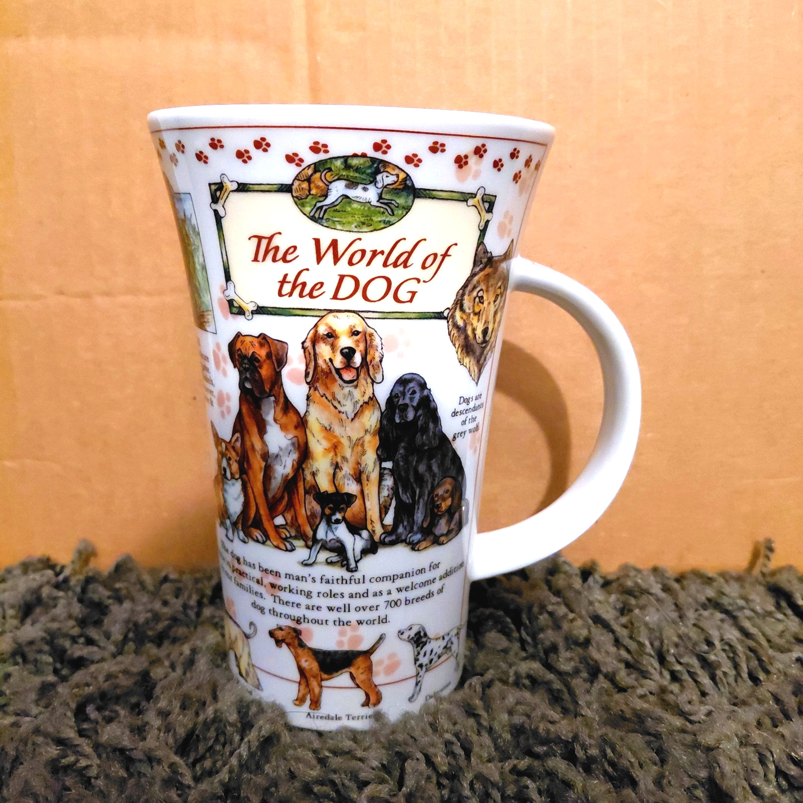 The World of the Dog Mug Dunoon Fine Bone China Made in England Caroline Dadd 