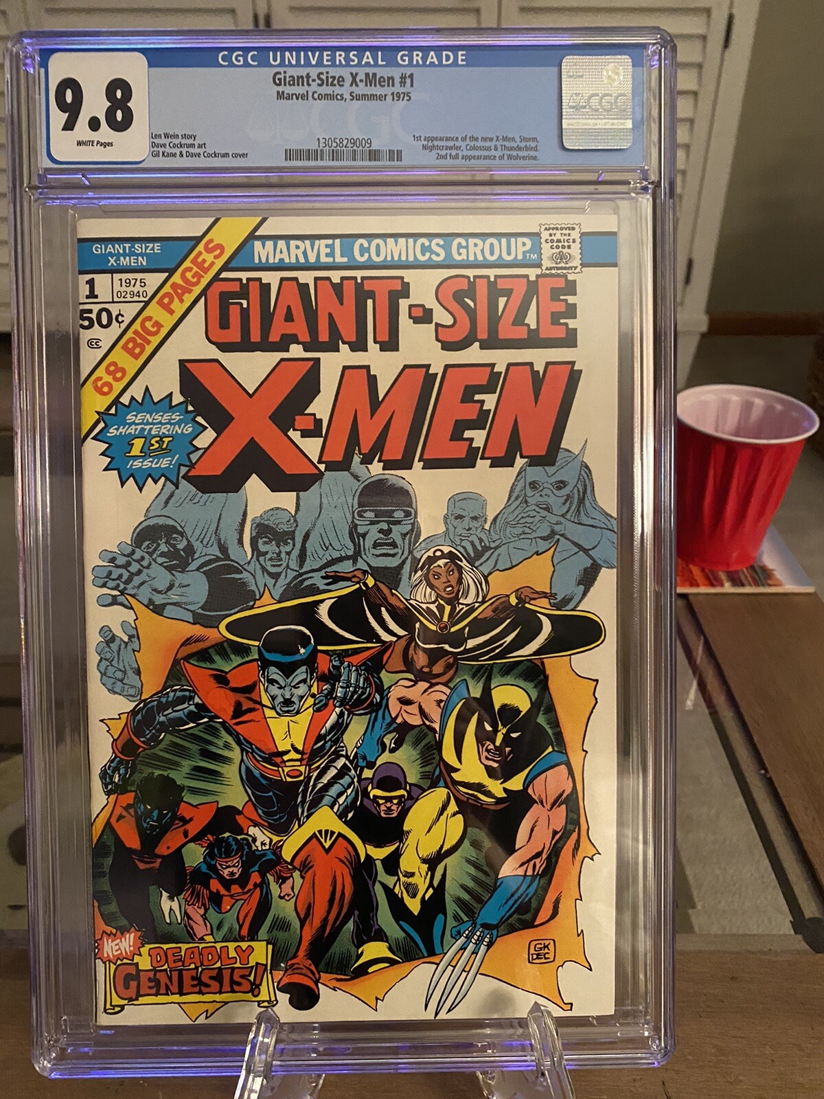 Giant Size X-Men 1 Cgc 9.8. Super Key WP Beautiful Copy