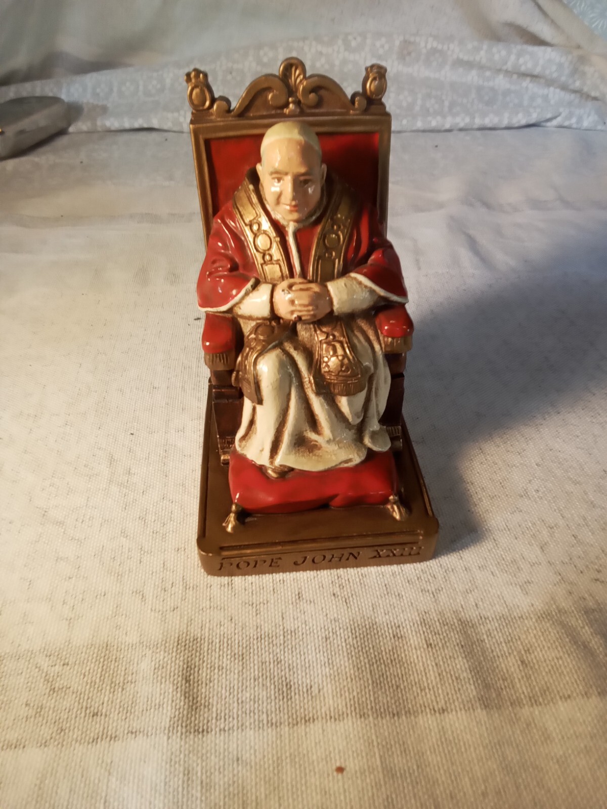 RARE Sebastian Miniature SML -332 Pope John 23rd Signed Prescott Baston RARE Sebastian Miniature SML -332 Pope John 23rd Signed Prescott Baston