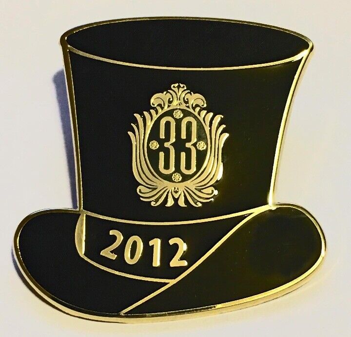 Disneyland - Club 33 - 2012 New Years Eve Event - Top Hat Pin