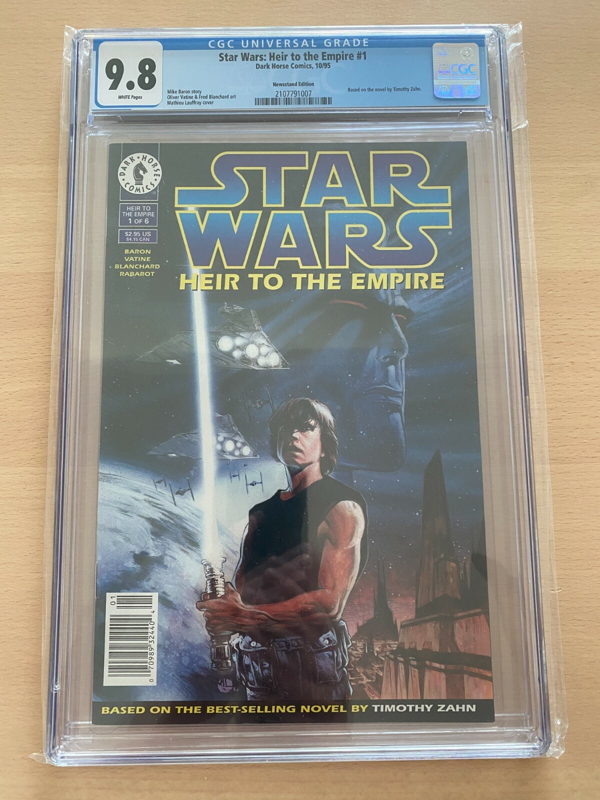 Star Wars Heir to the Empire 1 NEWSSTAND CGC 9.8 1st Appearance of Thrawn Star Wars Heir to the Empire 1 NEWSSTAND CGC 9.8 1st Appearance of Thrawn
