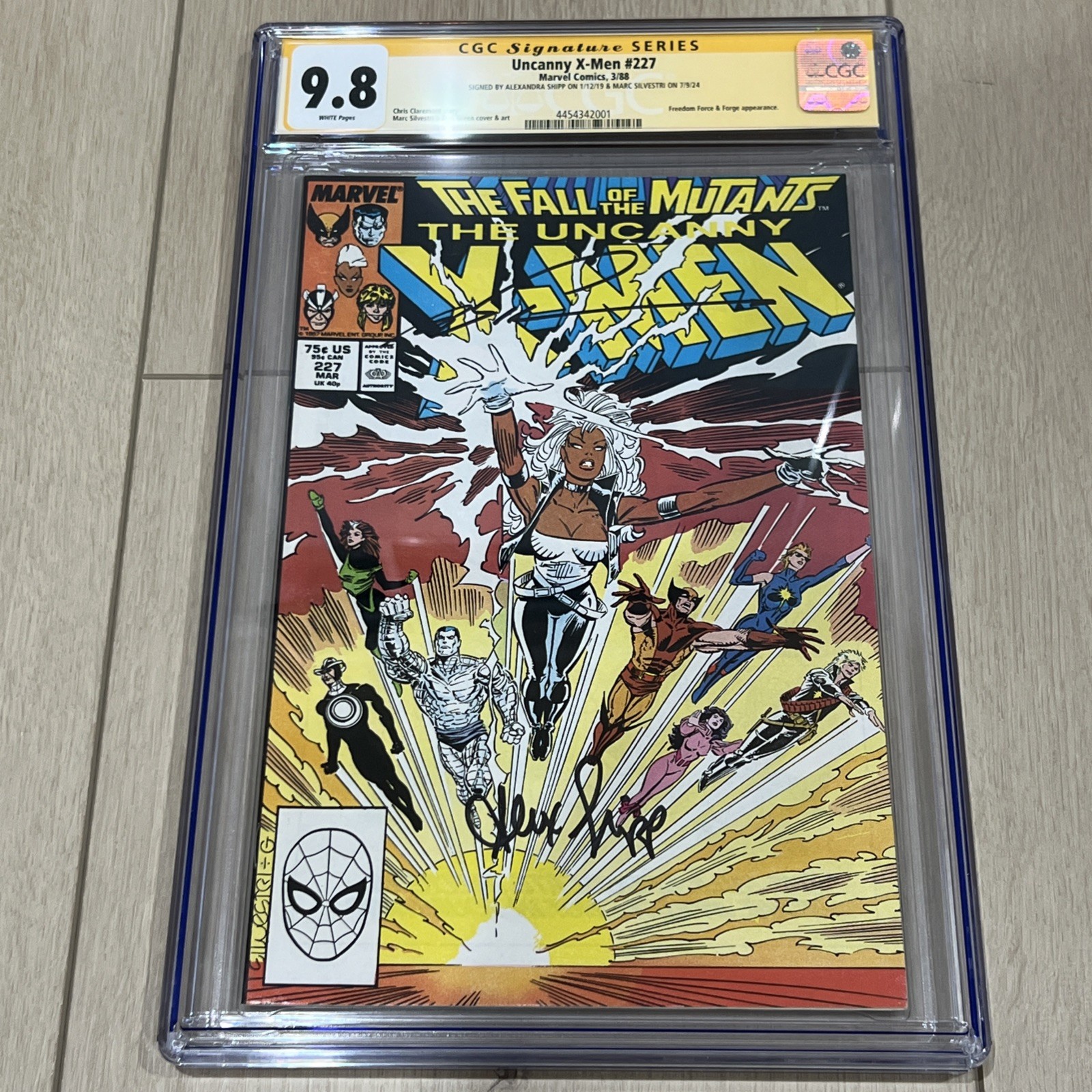 Uncanny X-Men #227 CGC 9.8, 2x SS Signed Alex Shipp & Marc Silvestri Uncanny X-Men #227 CGC 9.8, 2x SS Signed Alex Shipp & Marc Silvestri