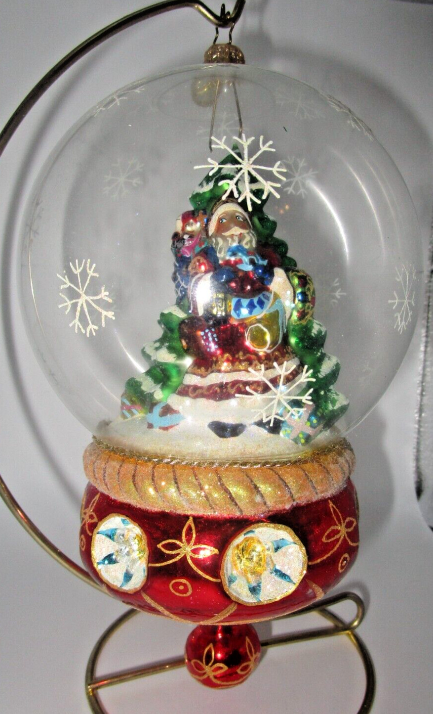 Christopher Radko SUMPTUOUS SANTA w/ Tree Dome 8 Reflectors Christmas Ornament Christopher Radko SUMPTUOUS SANTA w/ Tree Dome 8 Reflectors Christmas Ornament