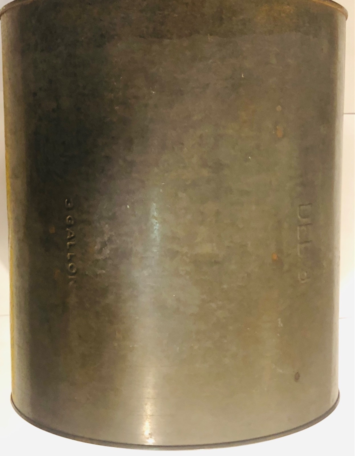 DE Delaware Del.3 uniquein3GAL? Kirkpatrick Rehoboth Dover oyster can tin gallon