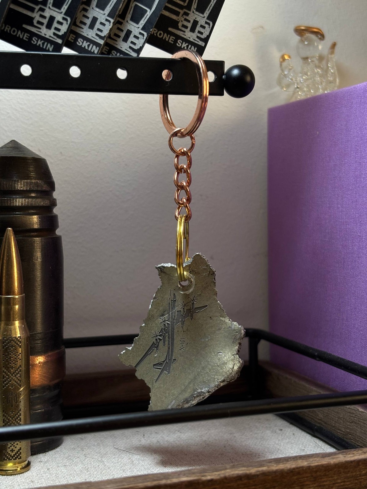Authentic russian KH-101 Missile Fragment Keychain | Handcrafted in Ukraine
