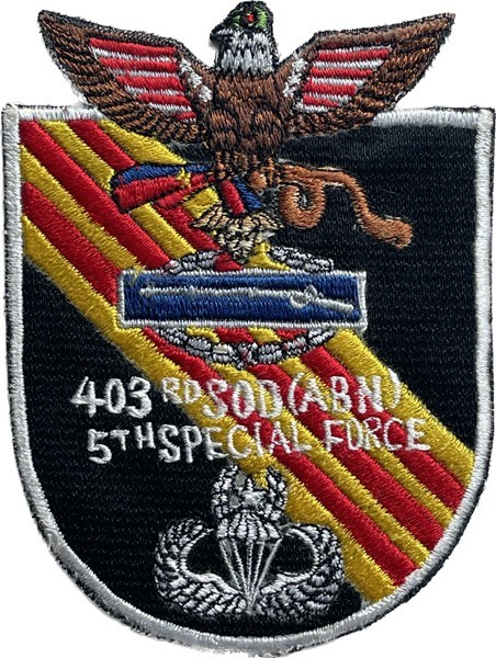 WARTIME 403rd SOD, 5TH SPECIAL FORCES GROUP (ABN) PATCH (APCI-1003) WARTIME 403rd SOD, 5TH SPECIAL FORCES GROUP (ABN) PATCH (APCI-1003)