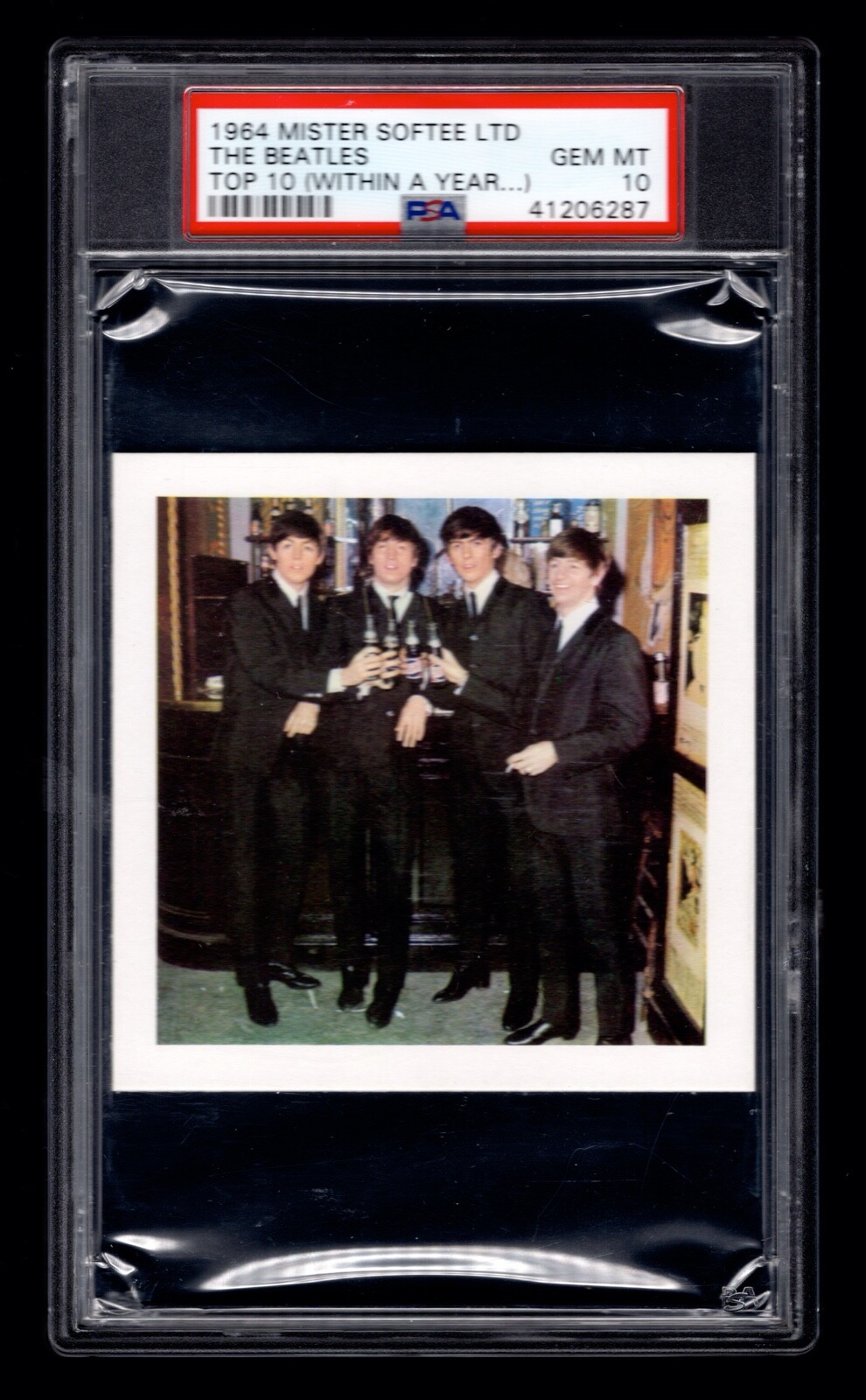 PSA 10 THE BEATLES 1964 Mister Softee Top 10 (Within A Year) HIGHEST EVER GRADE