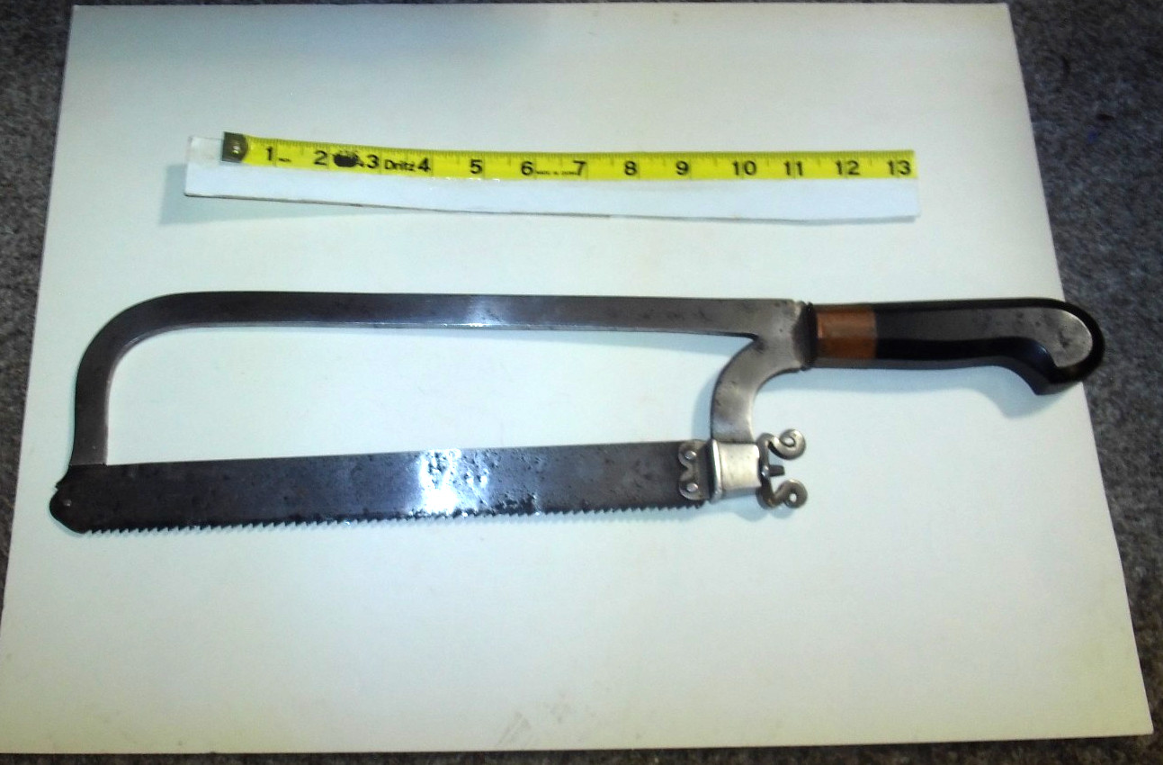 ANTIQUE MEDICAL SURGICAL AMPUTATION SAW CIVIL WAR ERA SURGEON TOOL ANTIQUE MEDICAL SURGICAL AMPUTATION SAW CIVIL WAR ERA SURGEON TOOL
