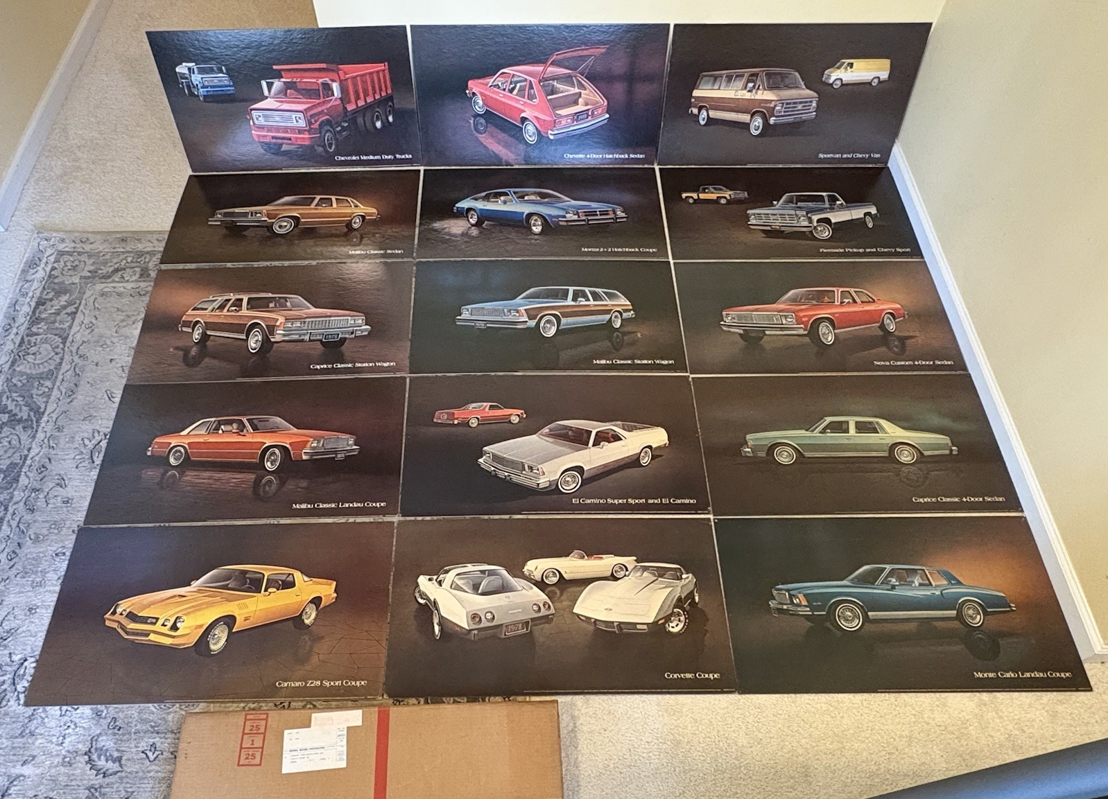 1978 Chevrolet 32” x 18” Chevy Dealer Poster Set of 15-Corvette, Camaro, Pickup 1978 Chevrolet 32” x 18” Chevy Dealer Poster Set of 15-Corvette, Camaro, Pickup