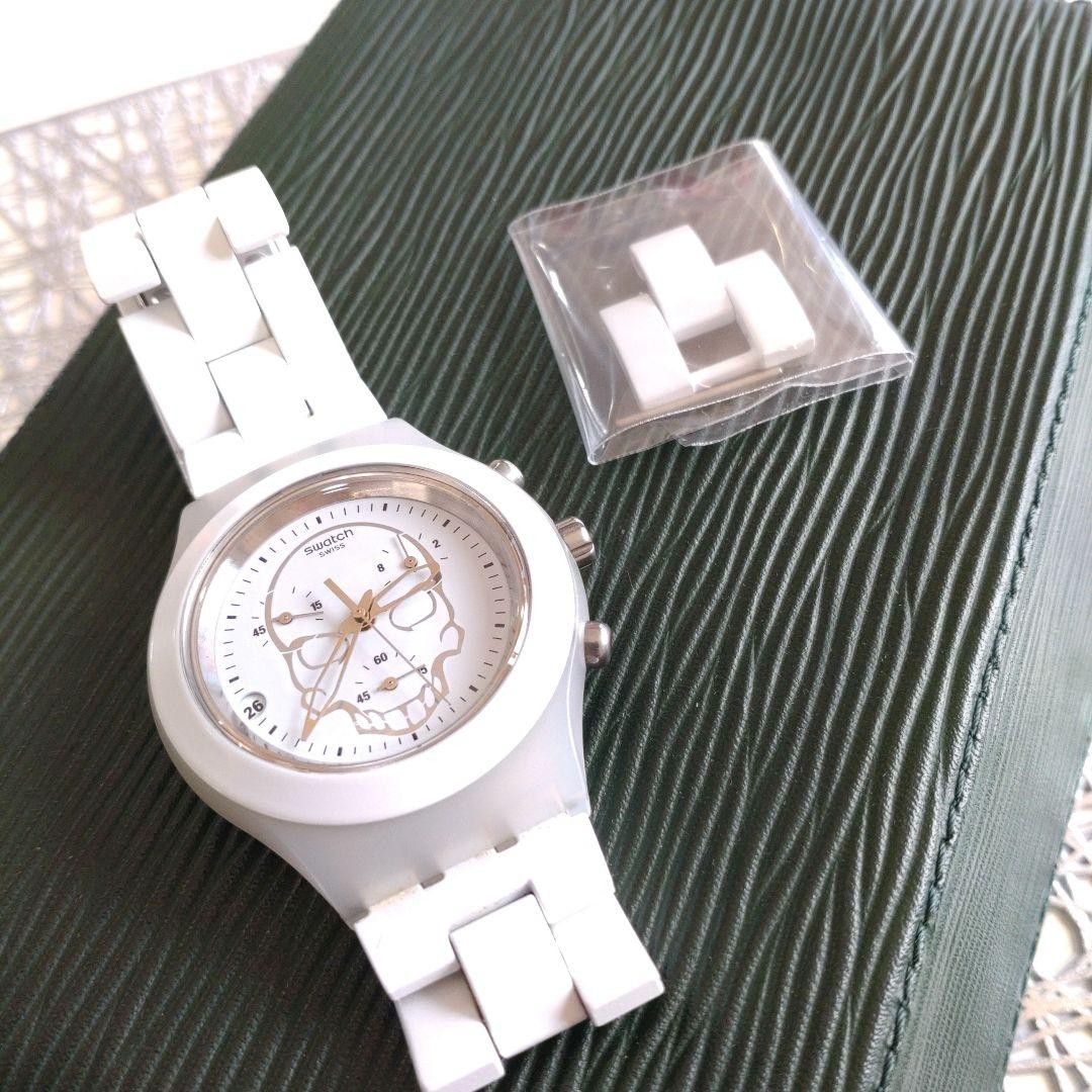 [Extreme Good Condition Swatch] Discon Irony Full Blooded Skull White