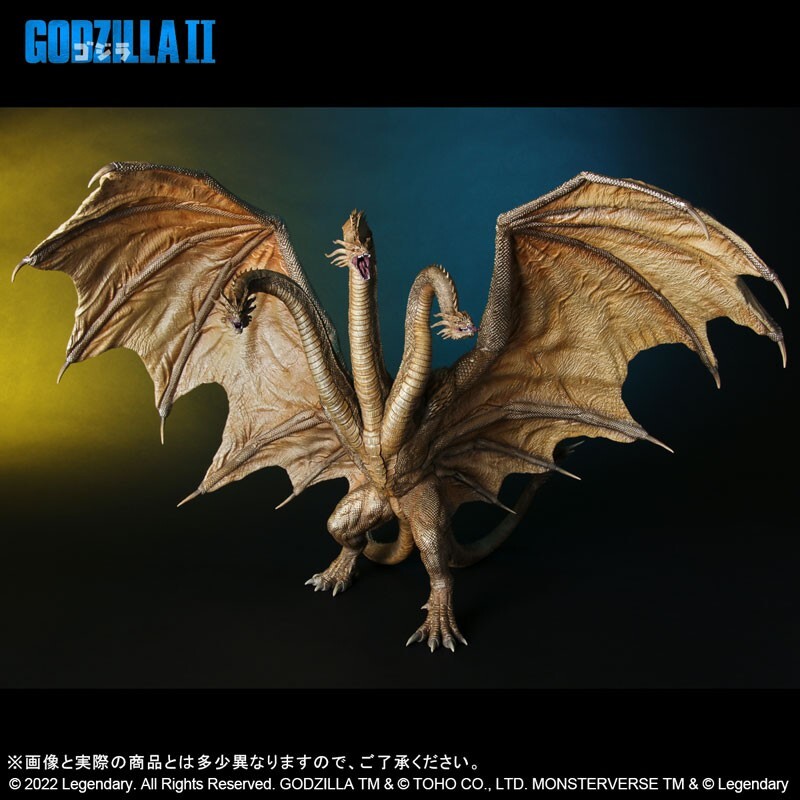 X-PLUS Toho Daikaiju Series King Ghidorah 2019 Figure 390mm GARAGE TOY Godzilla X-PLUS Toho Daikaiju Series King Ghidorah 2019 Figure 390mm GARAGE TOY Godzilla