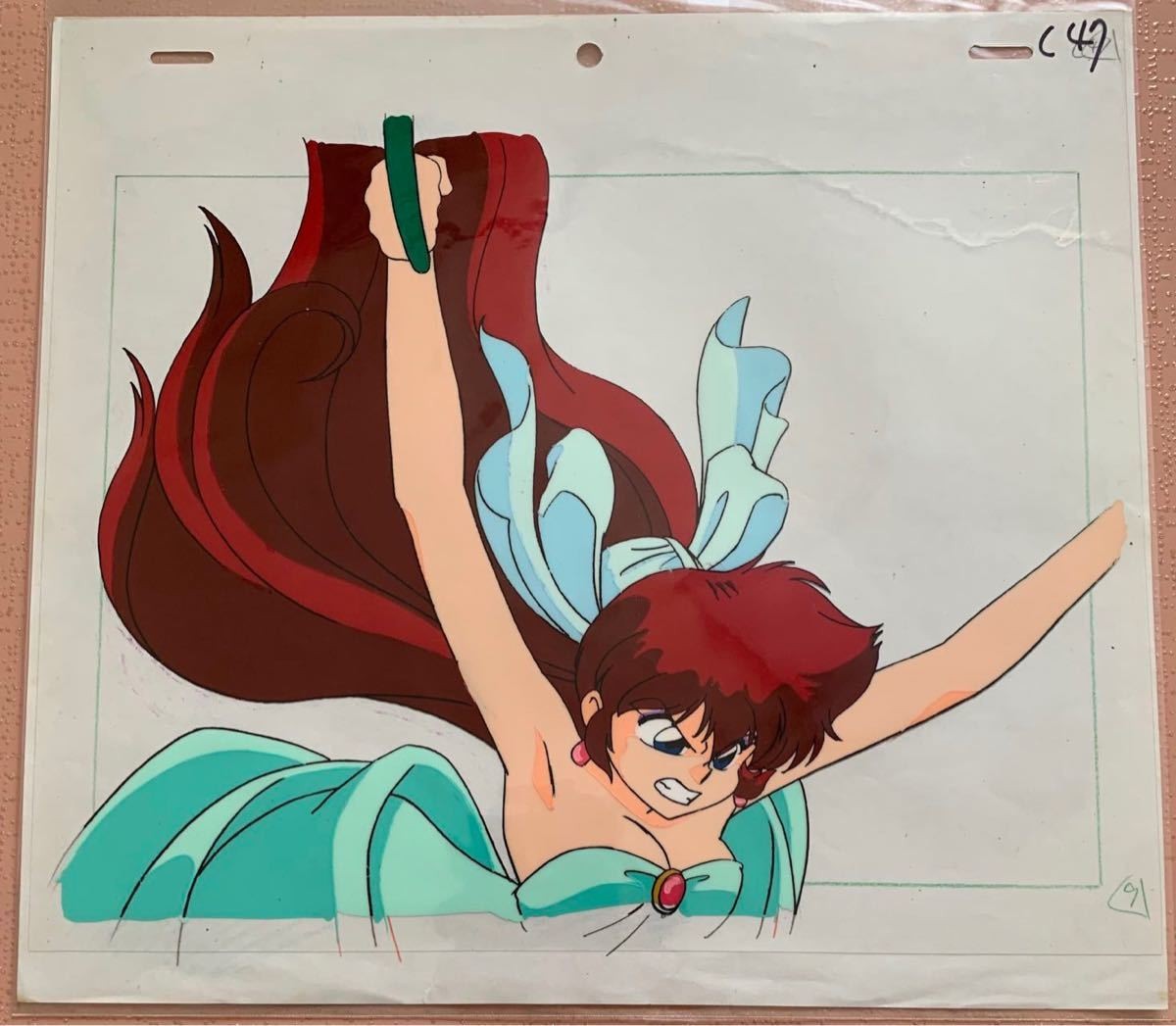 Original Anime Cel Ranma 1/2 Female Ranma Saotome Dress Ver C42 Official Vintage Original Anime Cel Ranma 1/2 Female Ranma Saotome Dress Ver C42 Official Vintage