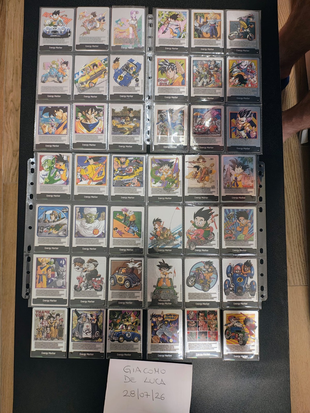 Complete set energy marker silver Dragonball Fusion World sb01 sb02 english