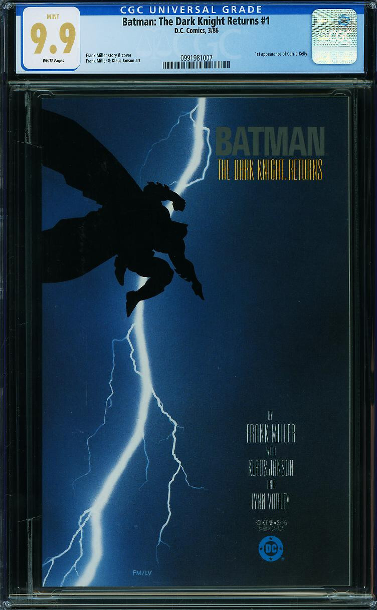 Batman: The Dark Knight Returns #1 CGC 9.9 DC 1986 Only Copy Highest 9.8 P12 cm