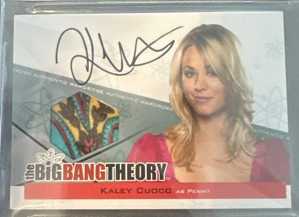 2012 Big Bang Theory Seasons 3 & 4 Kaley Cuoco as Penny Autograph Costume AUTO 2012 Big Bang Theory Seasons 3 & 4 Kaley Cuoco as Penny Autograph Costume AUTO