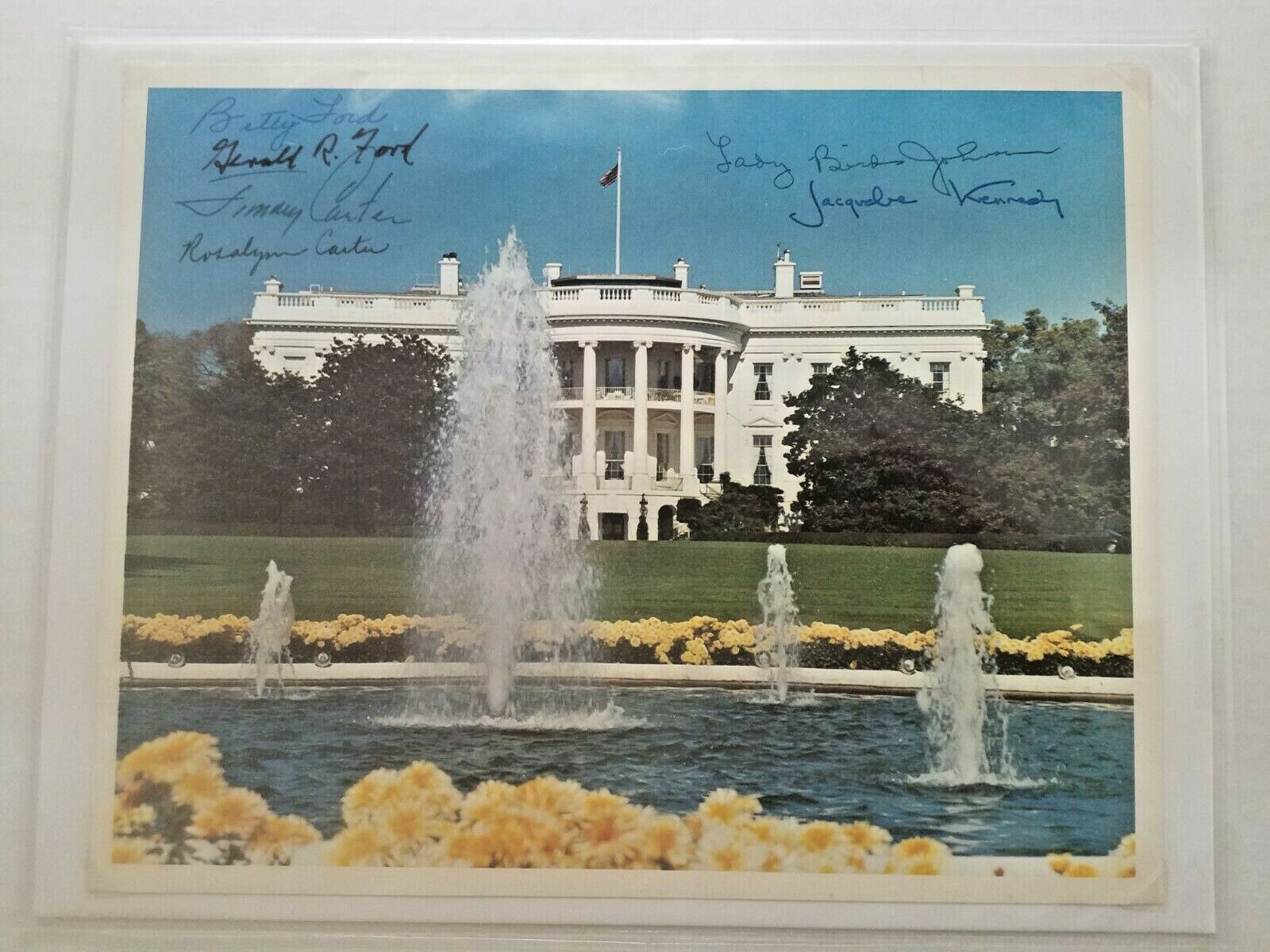 Jacqueline Kennedy Multi signed Auto 8x10 Photo US Presidents First Ladies PSA Jacqueline Kennedy Multi signed Auto 8x10 Photo US Presidents First Ladies PSA