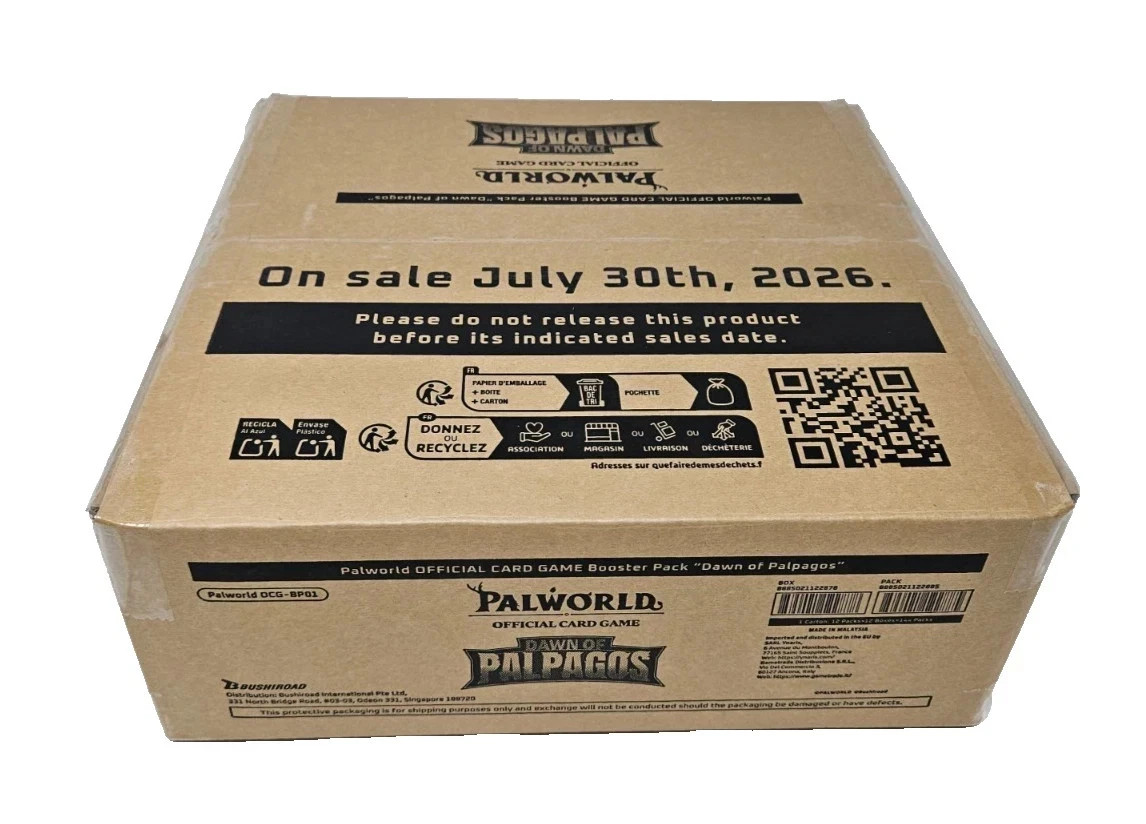 Palworld TCG Dawn of Palpagos Case (x12 Booster Box) Brand New Sealed Palworld TCG Dawn of Palpagos Case (x12 Booster Box) Brand New Sealed
