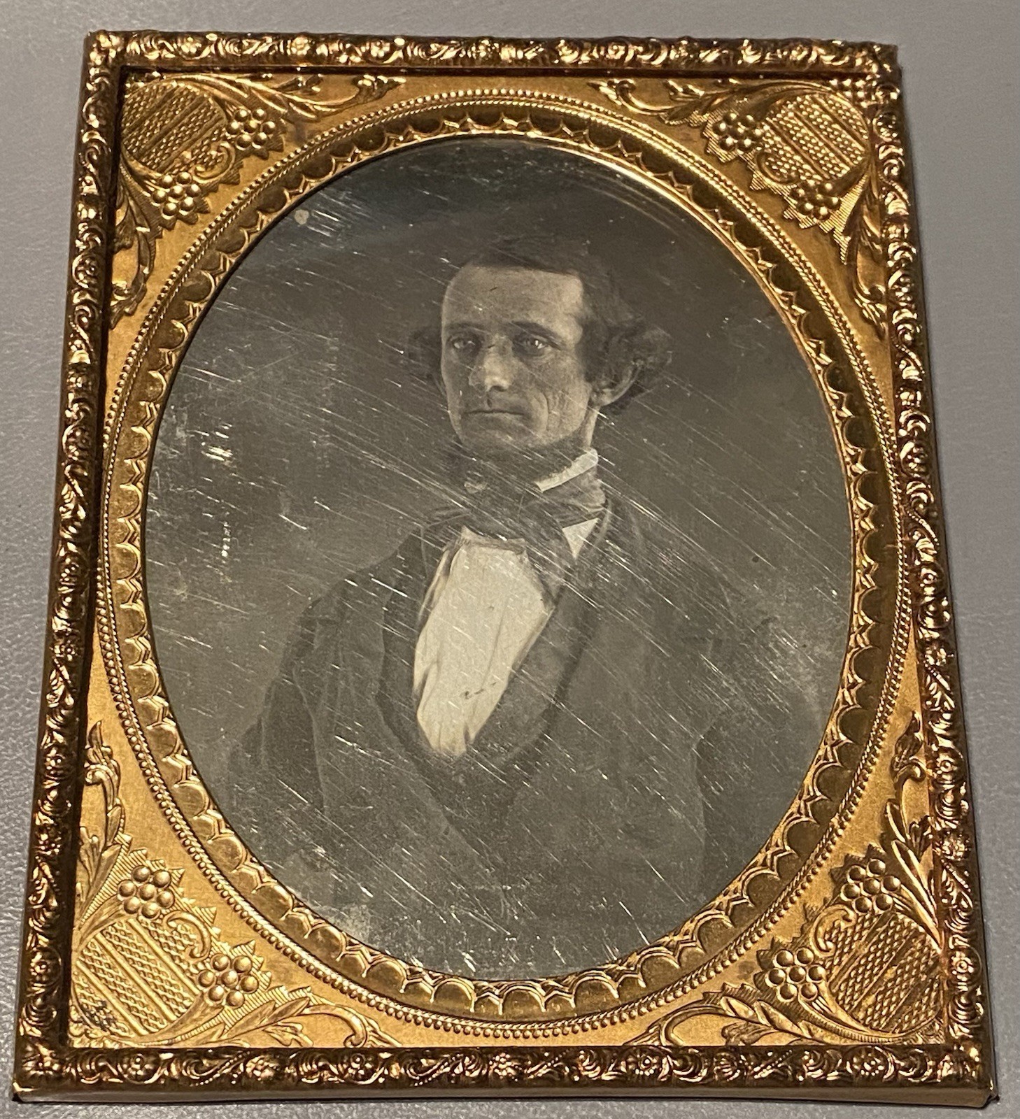 1840s-50s Daguerreotype 23rd US Secretary Of War CSA President Jefferson Davis 1840s-50s Daguerreotype 23rd US Secretary Of War CSA President Jefferson Davis