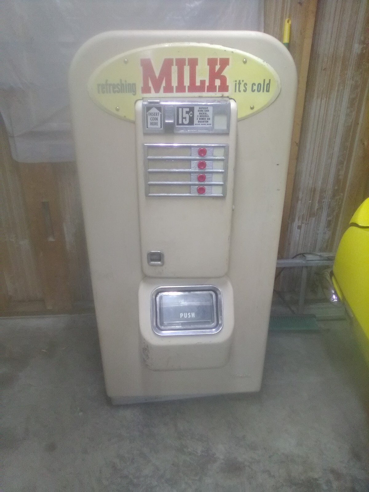 1956 Milk vending machine One of ONLY 500 Rare opportunity Free Delivery Buy NOW 1956 Milk vending machine One of ONLY 500 Rare opportunity Free Delivery Buy NOW