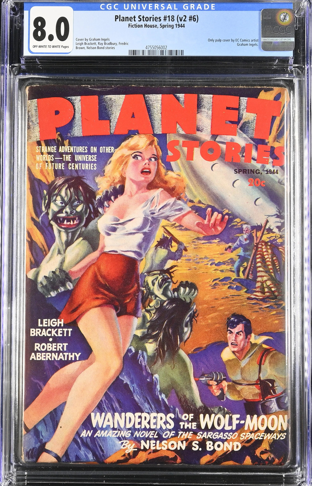 Planet Stories (1939 Fiction House) Pulp v2 #  6 CGC: CGC 8.0 (4755056002)