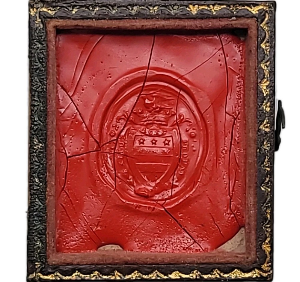 George Washington Family Armorial Intaglio Wax Seal Matrix US Revolutionary War George Washington Family Armorial Intaglio Wax Seal Matrix US Revolutionary War
