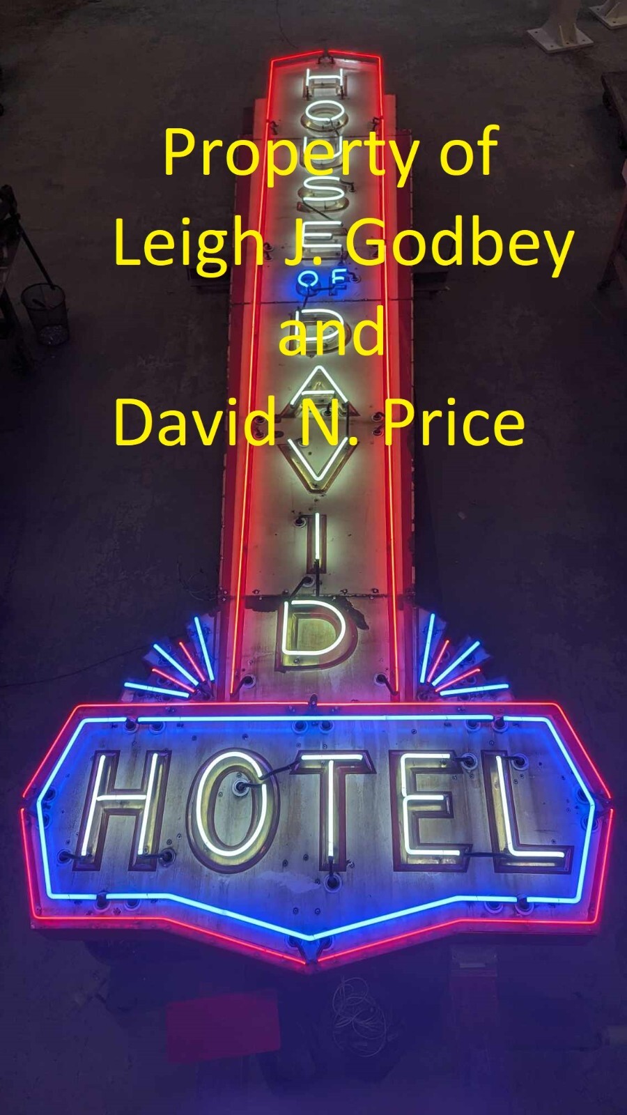 House of David Hotel Neon Porcelain Sign Benton Harbor Michigan Baseball History House of David Hotel Neon Porcelain Sign Benton Harbor Michigan Baseball History