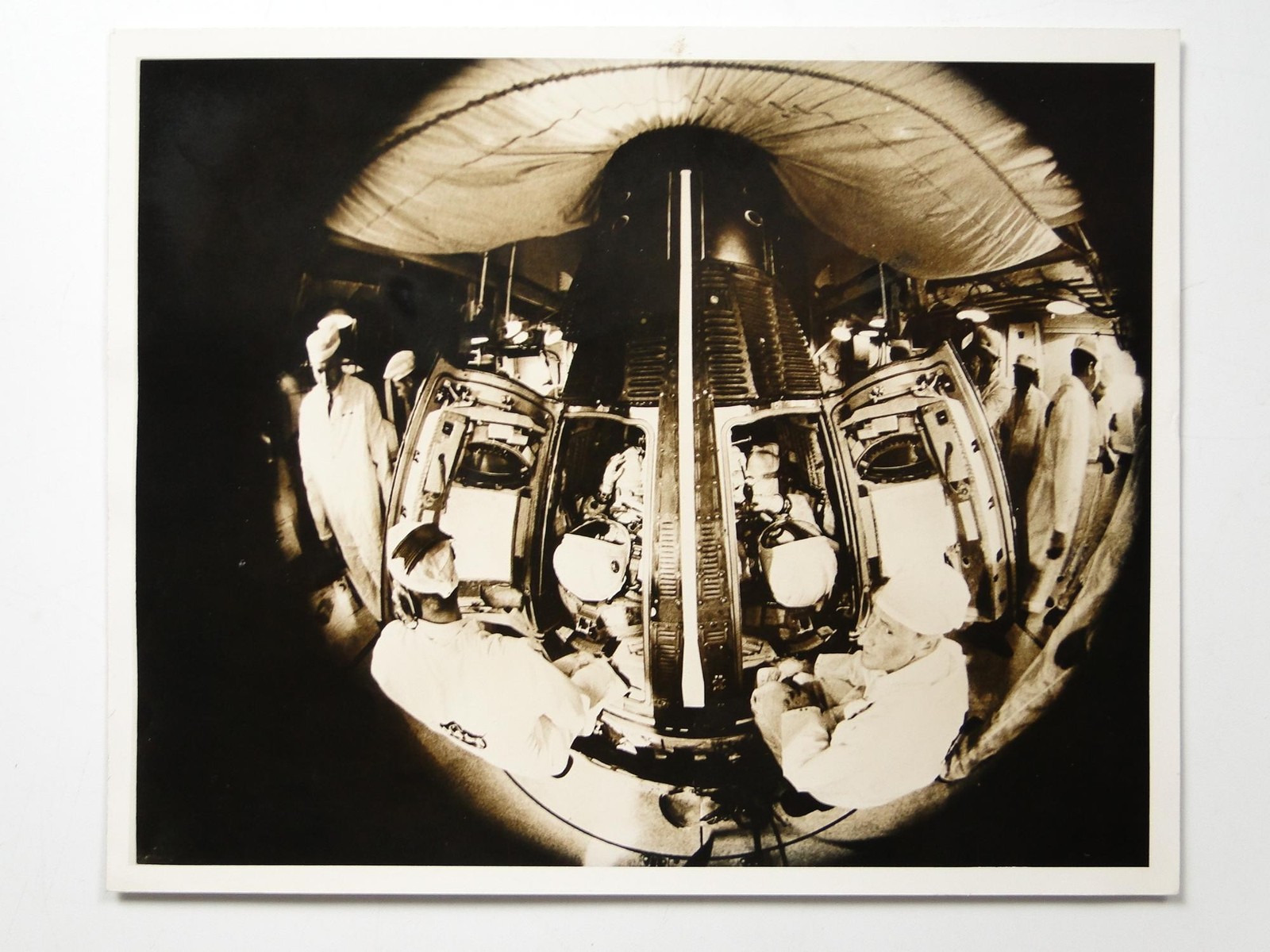 Frank Borman James Lovell Gemini 7 Spacecraft Cape Kennedy 1965 Photo