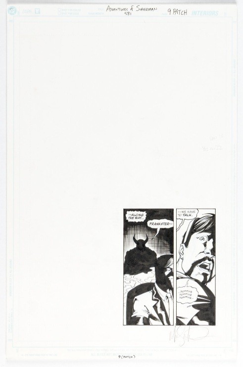 Miller ADVENTURES OF SUPERMAN 581 pg 9 SATANUS RECRUITS PRANKSTER