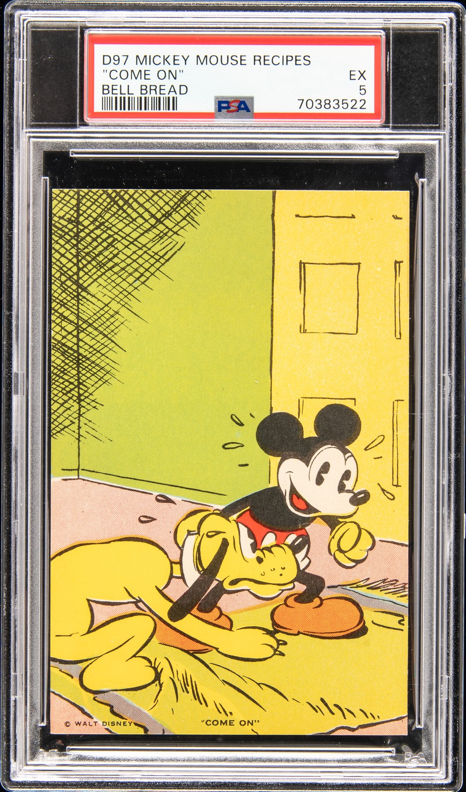 1934-35 D97-2 MICKEY MOUSE RECIPES-UNNUMBERED BELL BREAD 
