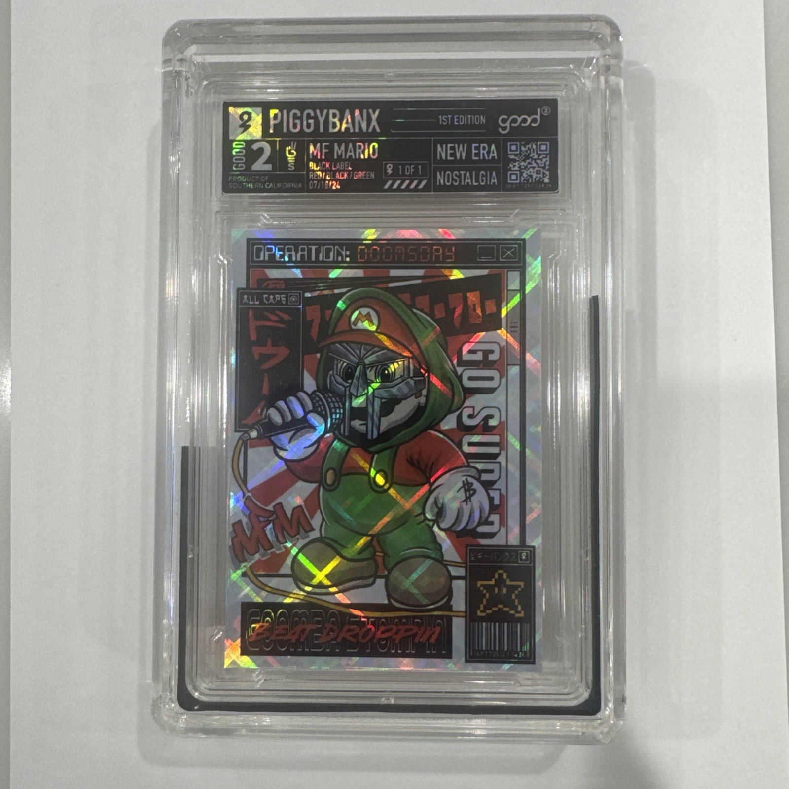 PIGGYBANX 1/1 MF Mario Dr Doom Super Mario Bros 1st Edition New Era PIGGYBANX 1/1 MF Mario Dr Doom Super Mario Bros 1st Edition New Era