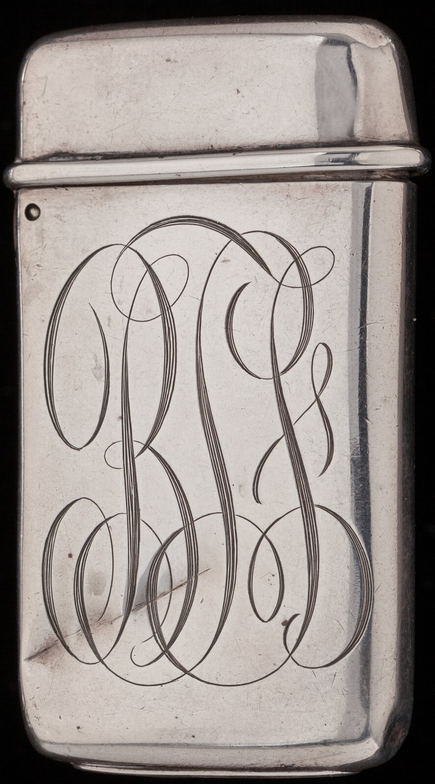Antique Silver Match Safe - Tiffany & Co - Circa 1888-89 - Engraved