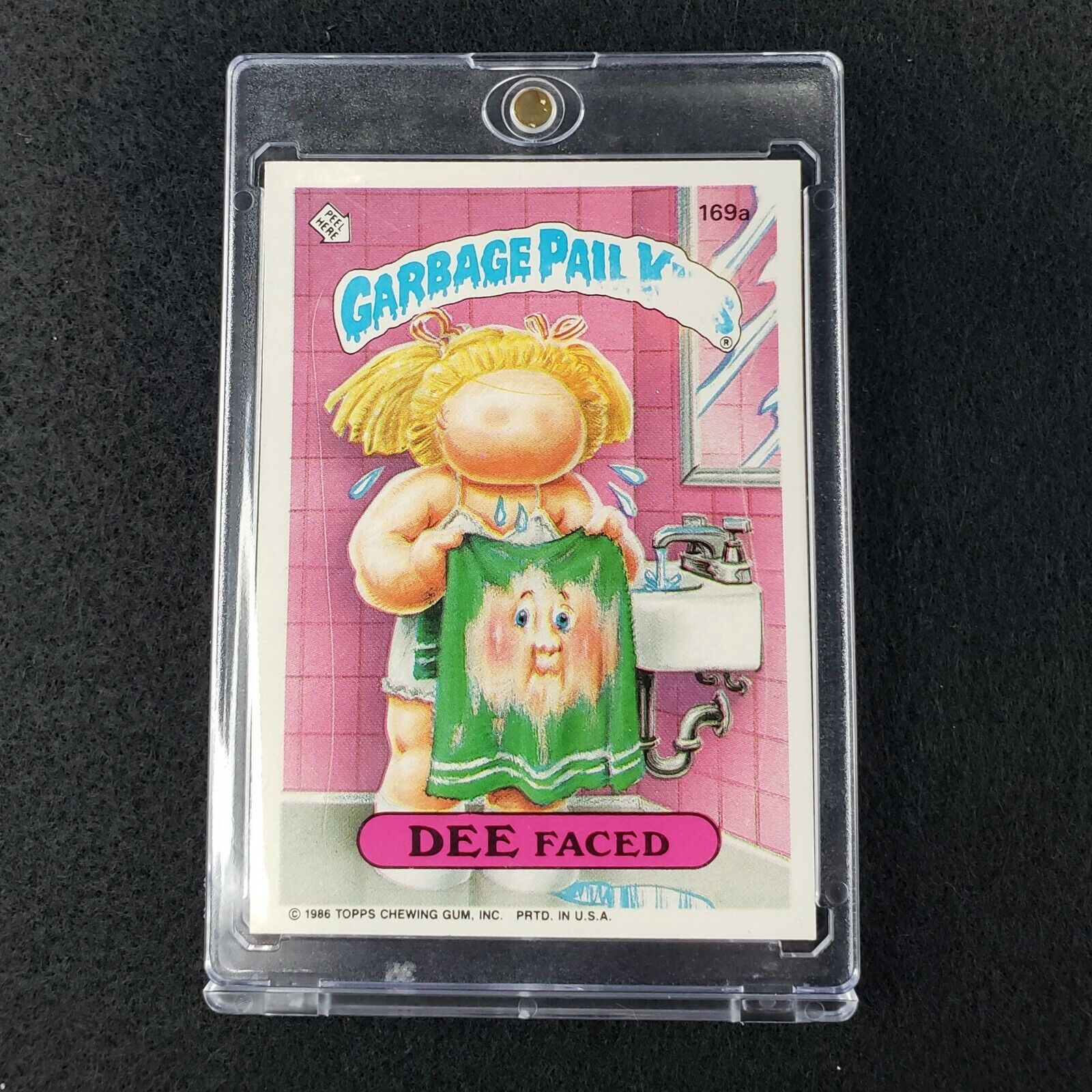 1986 Topps GPK OS5 Garbage Pail Kids 169a EXTREME RARE DEE FACED MISSING BANNER