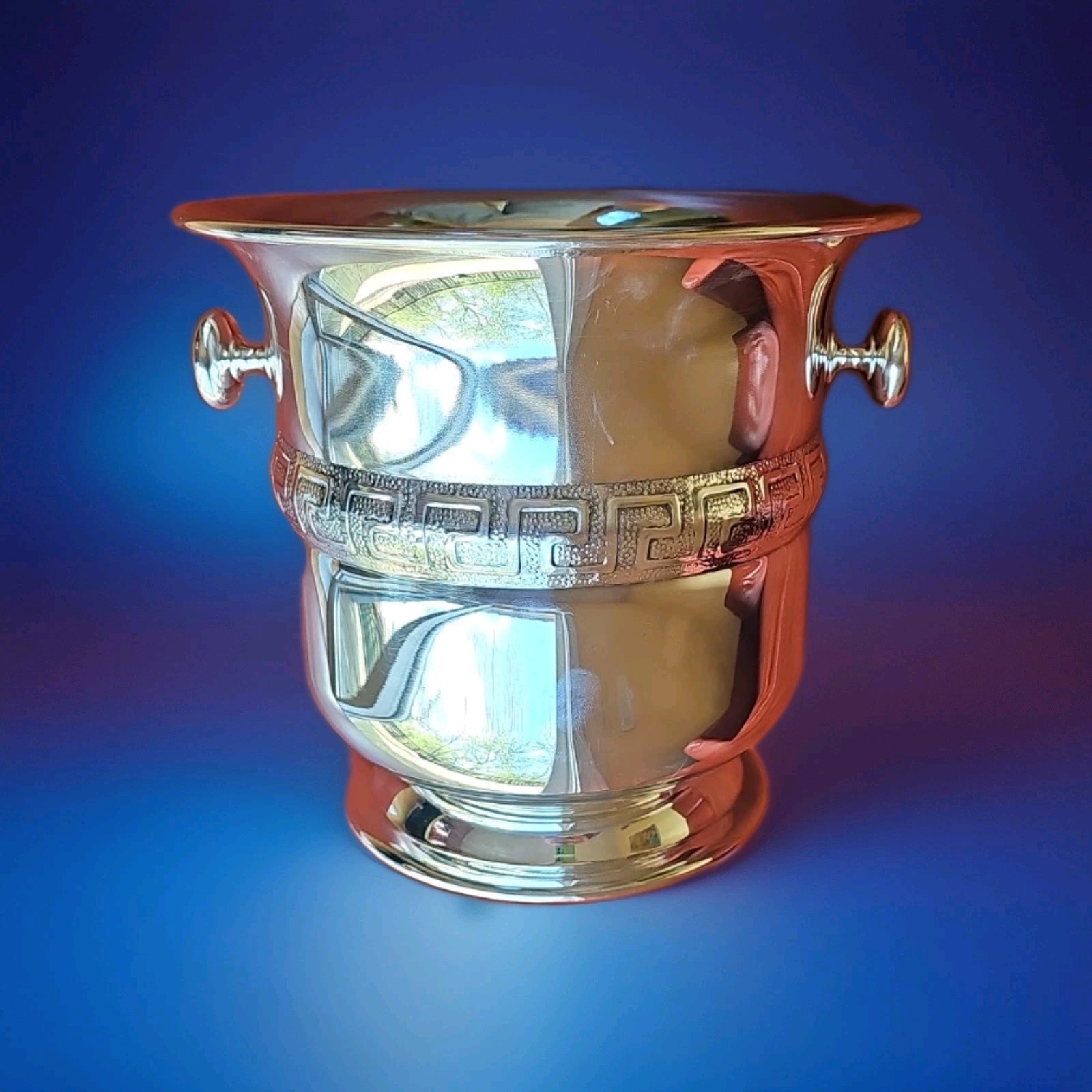 Silver Champagne Basket By Gianni Versace