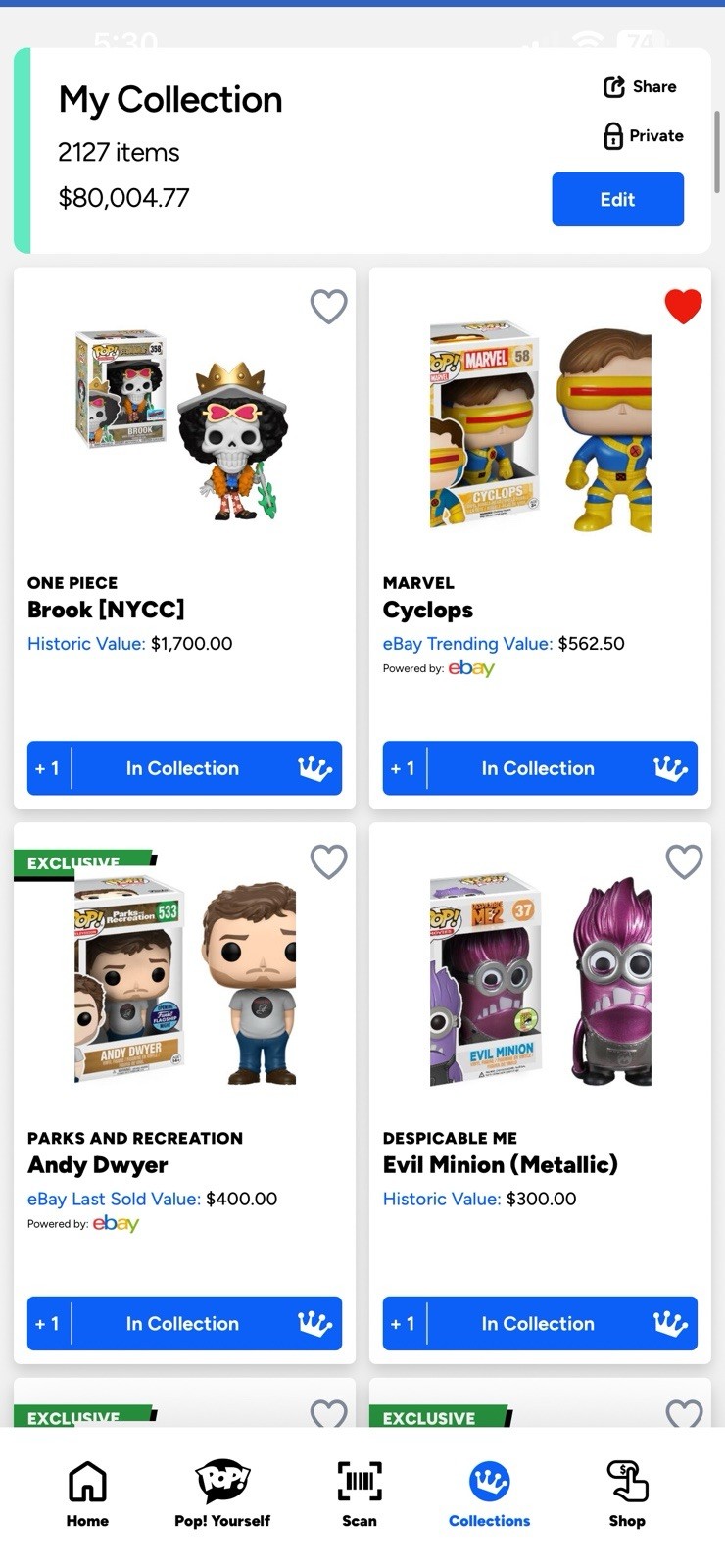 Huge Funko pop lot ,Grails , Vaulted , Exclusive , Commons And More