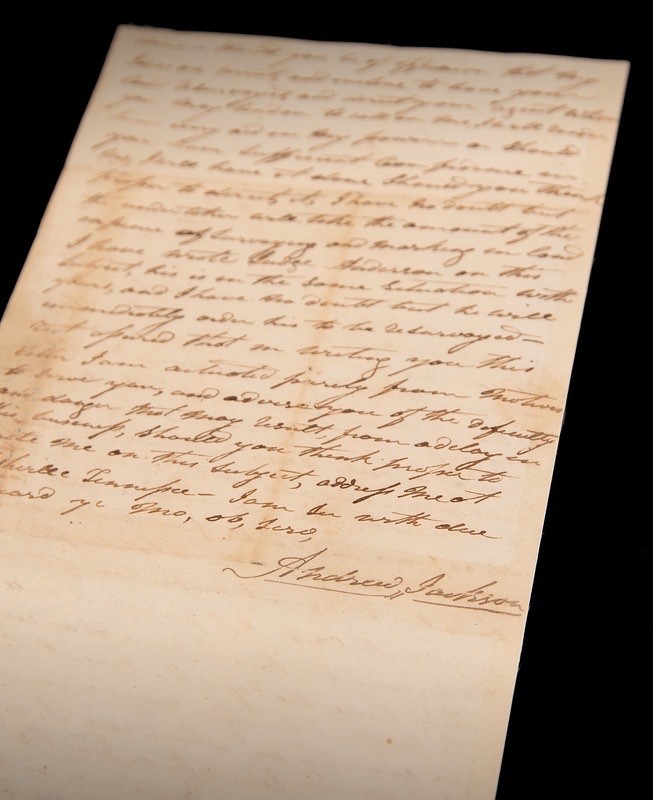 Important Andrew Jackson Autograph Letter Signed on the 1805 Cherokee Treaty PSA
